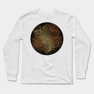 Mandala Copper Long Sleeve T-Shirt